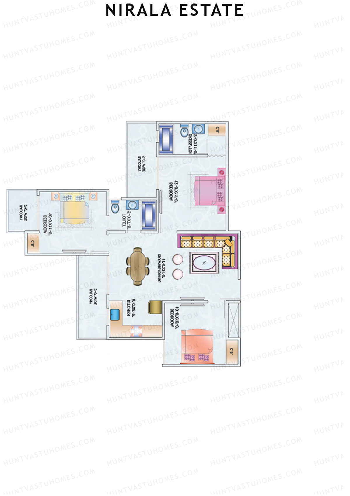 Nirala Estate Tower 6 Unit 1 Floor Plan