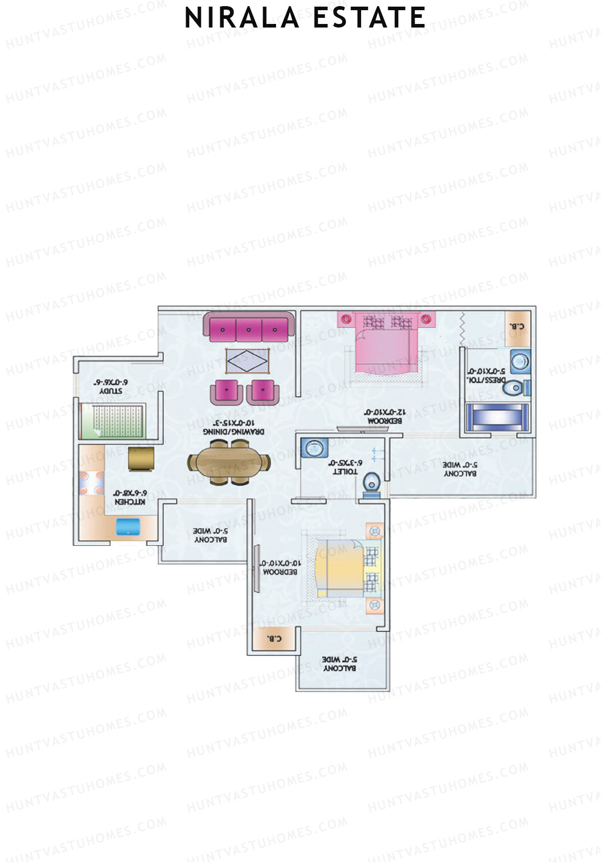 Nirala Estate Tower 7 Unit 4 Floor Plan