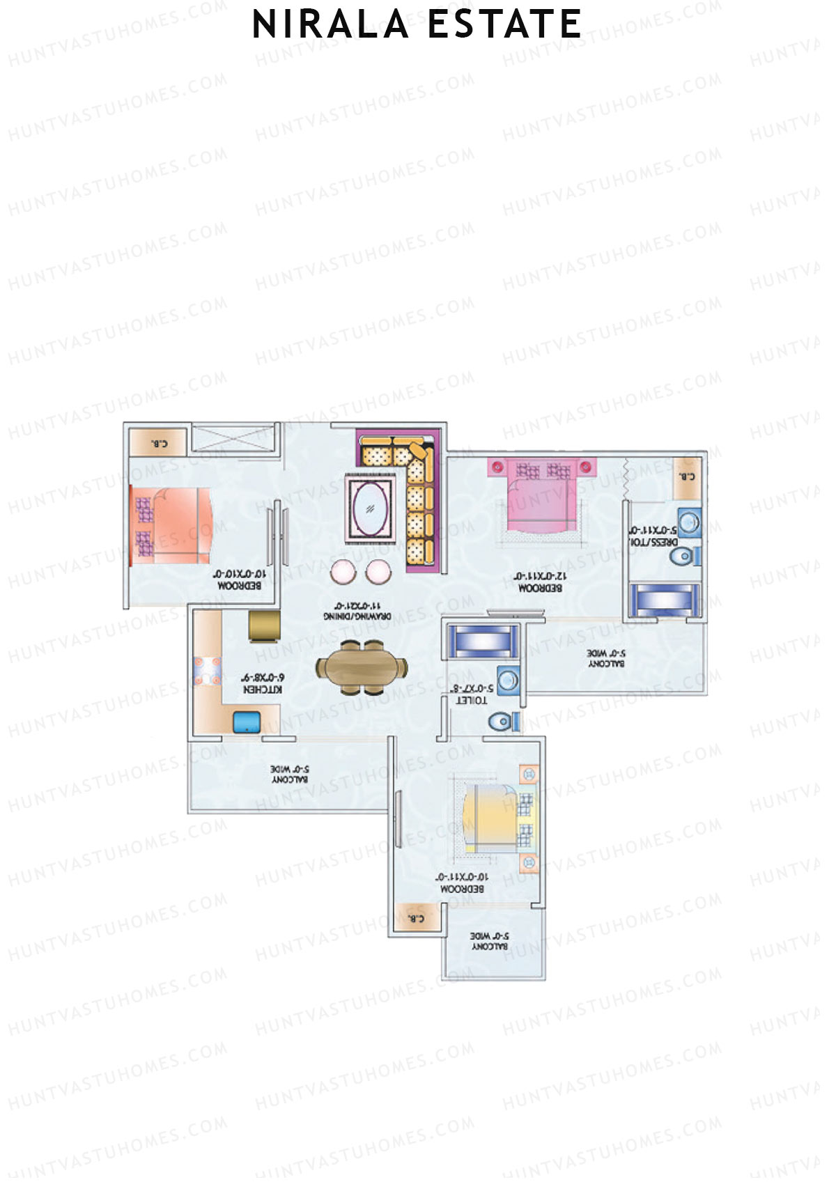 Nirala Estate Tower 9 Unit 2 Floor Plan