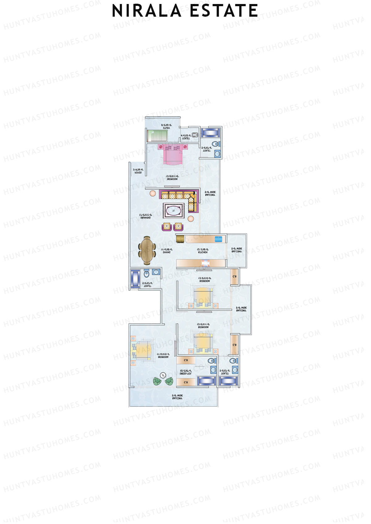 Nirala Estate Tower 9 Unit 3 Floor Plan