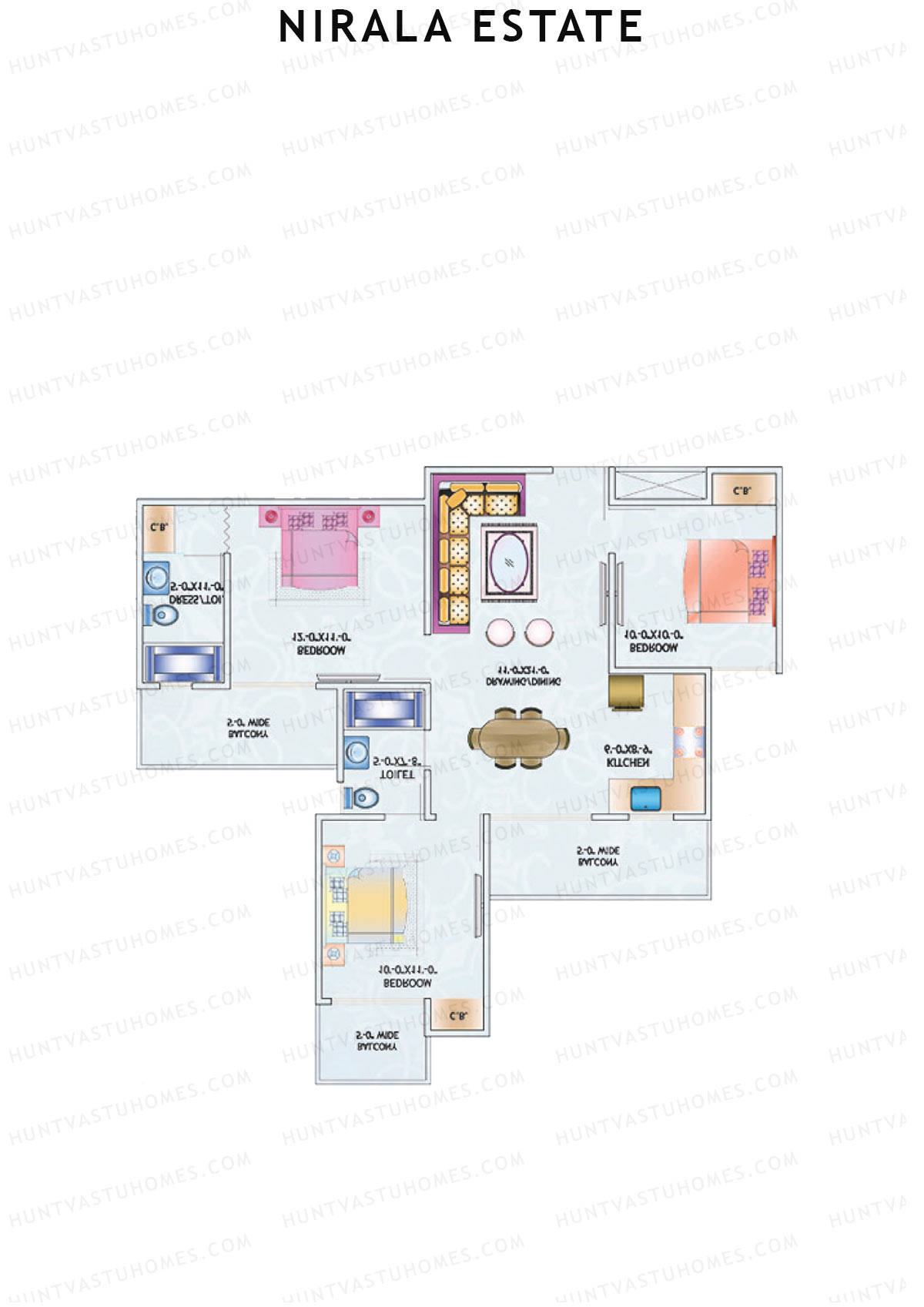 Nirala Estate Tower 9 Unit 5 Floor Plan