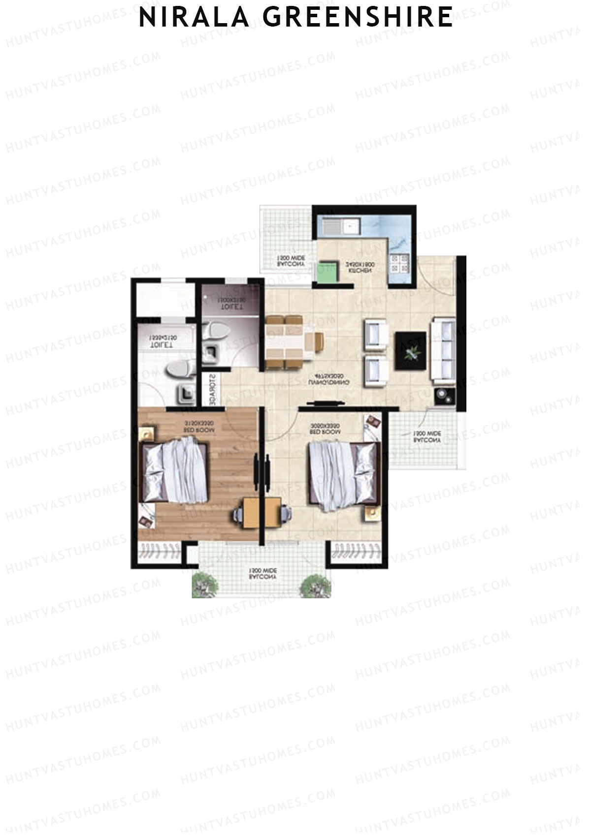 Nirala Greenshire Block G11 Unit 8 Floor Plan