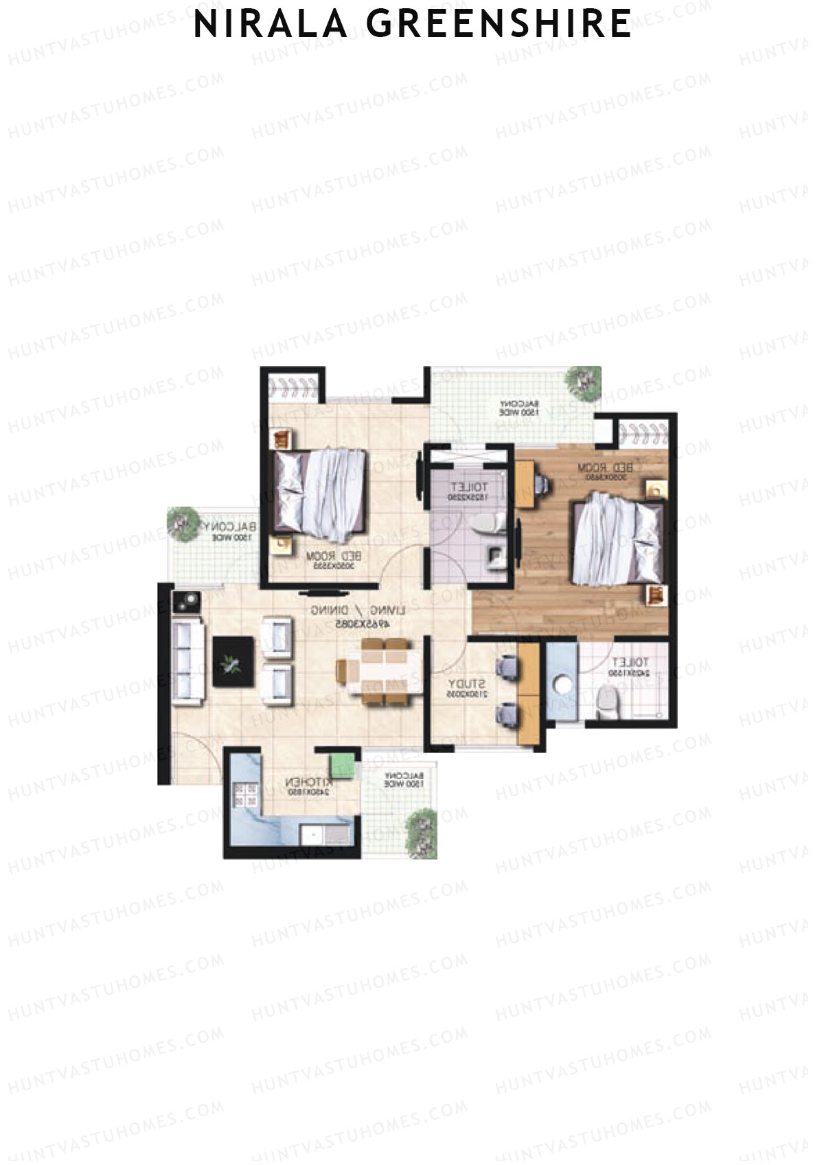 Nirala Greenshire Block G12 Unit 5 Floor Plan