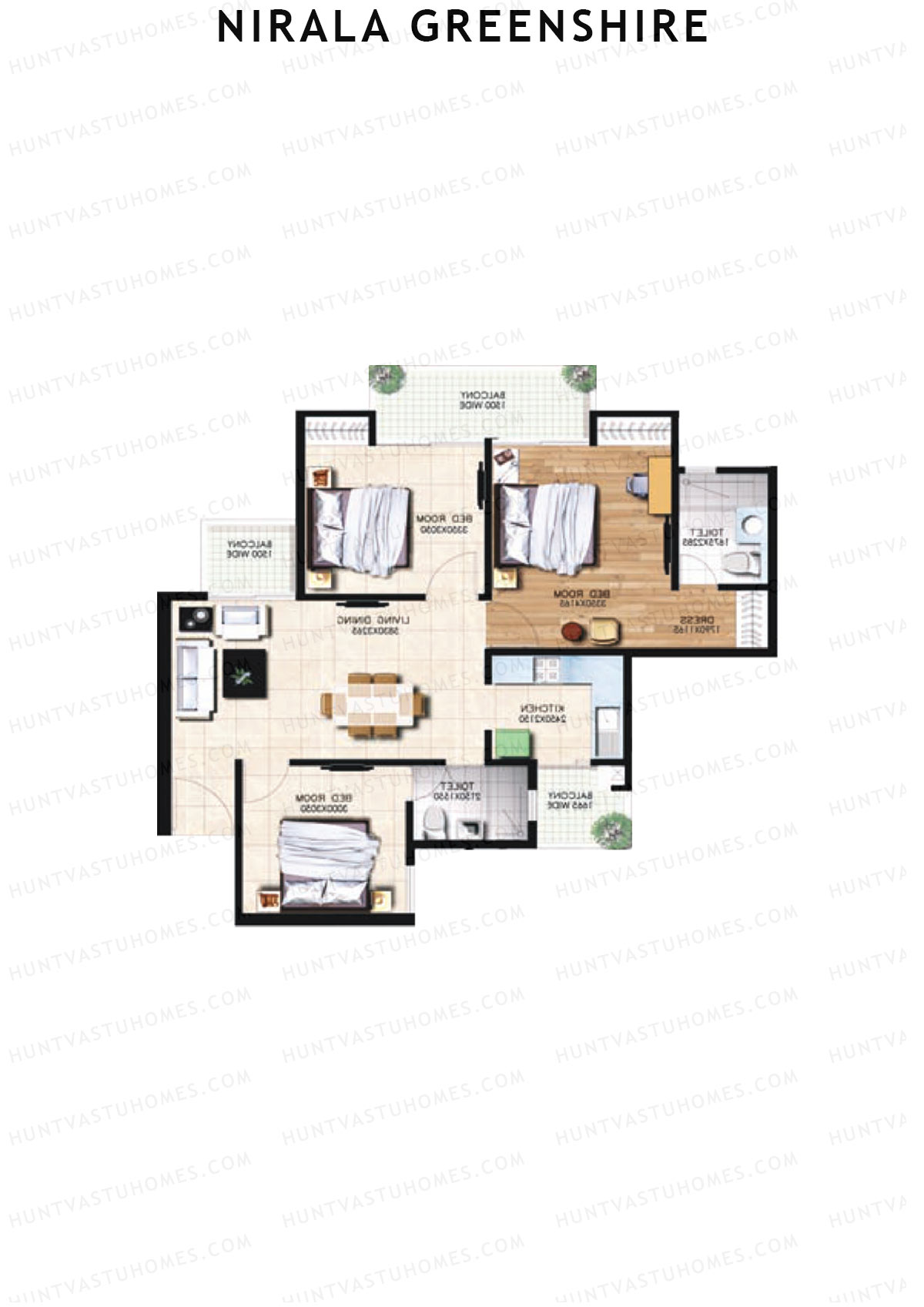 Nirala Greenshire Block G7 Unit 2 Floor Plan