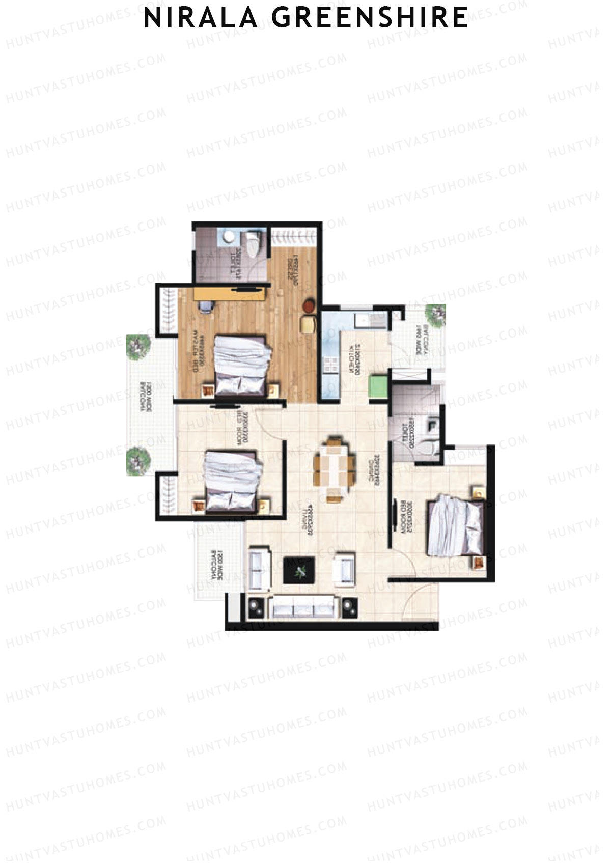 Nirala Greenshire Block G7 Unit 6 Floor Plan