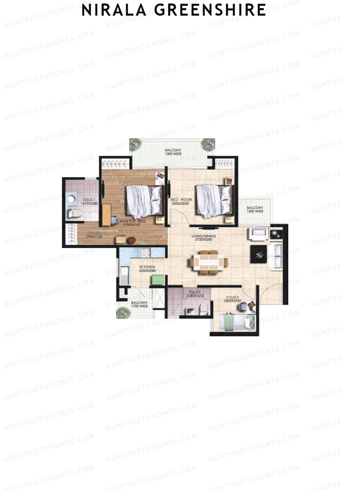 Nirala Greenshire Block G8 Unit 1 Floor Plan