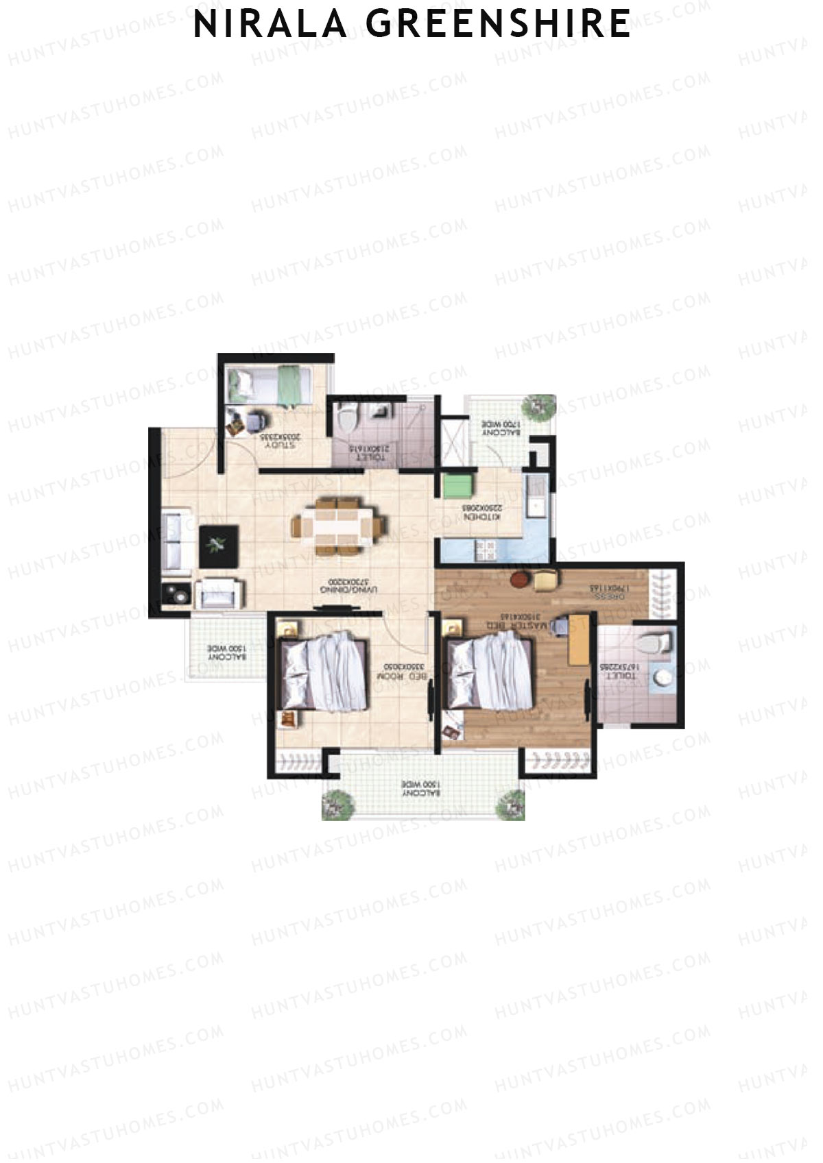 Nirala Greenshire Block G8 Unit 4 Floor Plan
