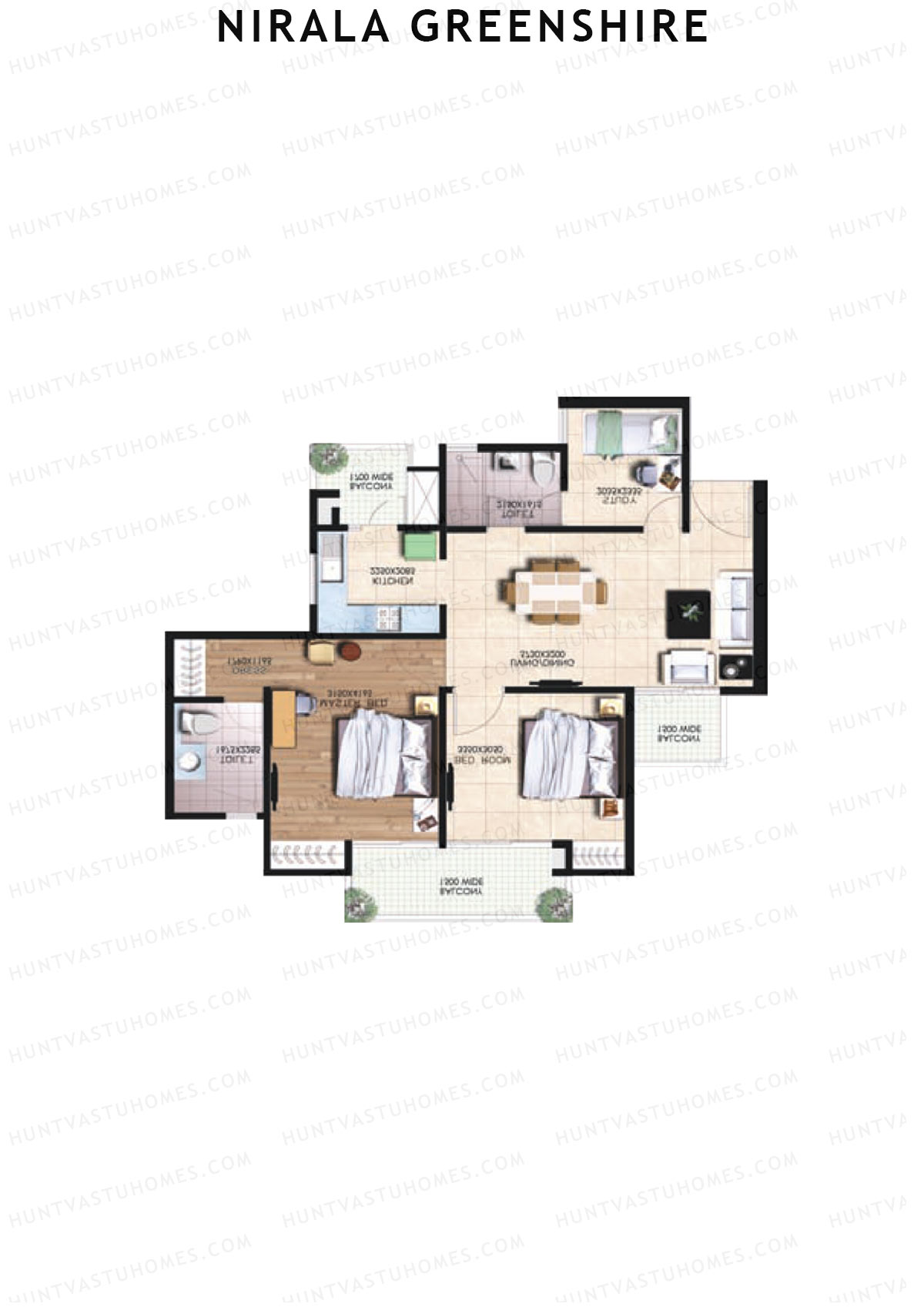 Nirala Greenshire Block G8 Unit 6 Floor Plan