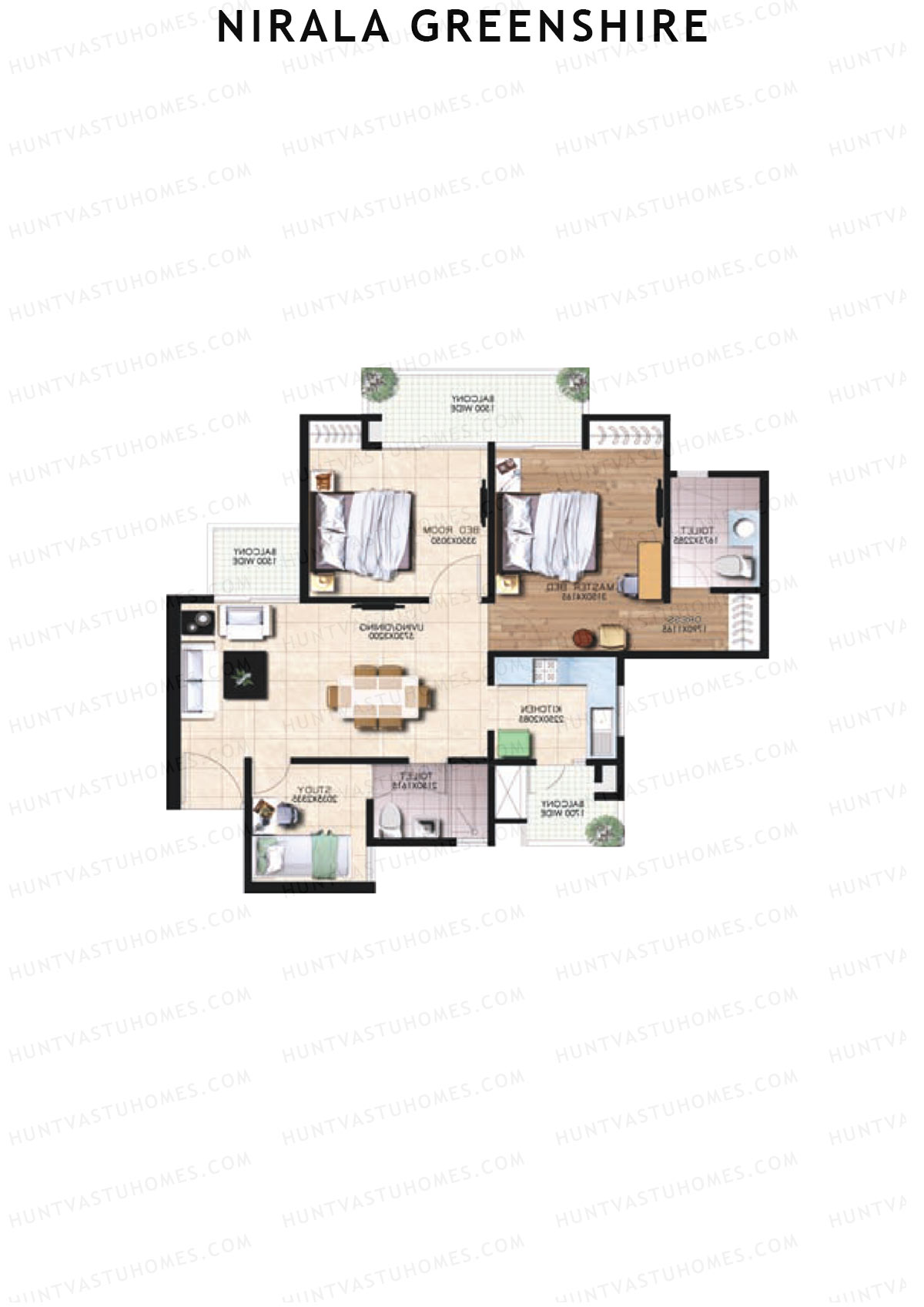 Nirala Greenshire Block G8 Unit 8 Floor Plan