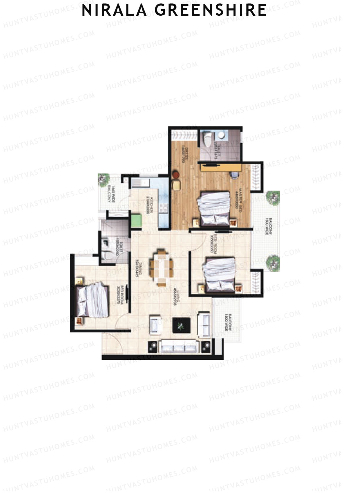 Nirala Greenshire Block G9 Unit 1 Floor Plan