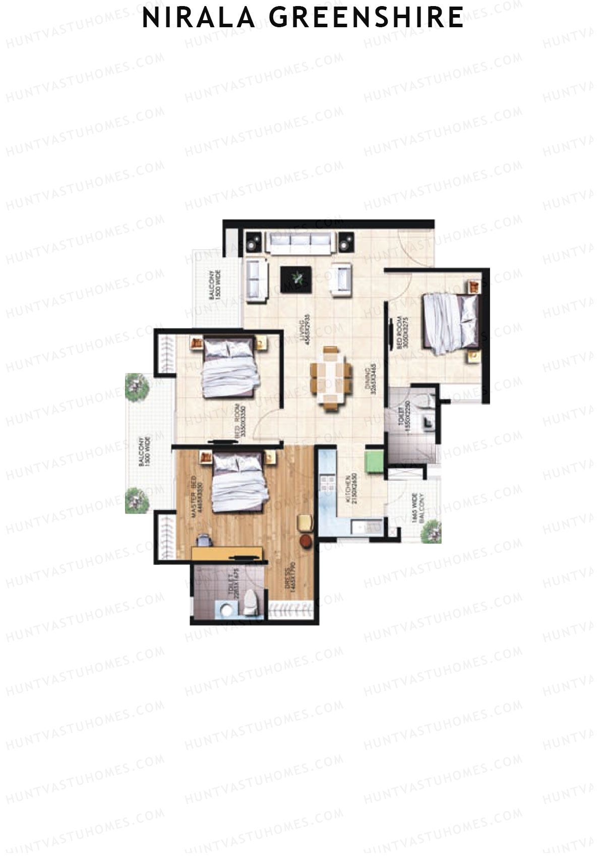 Nirala Greenshire Block G9 Unit 3 Floor Plan