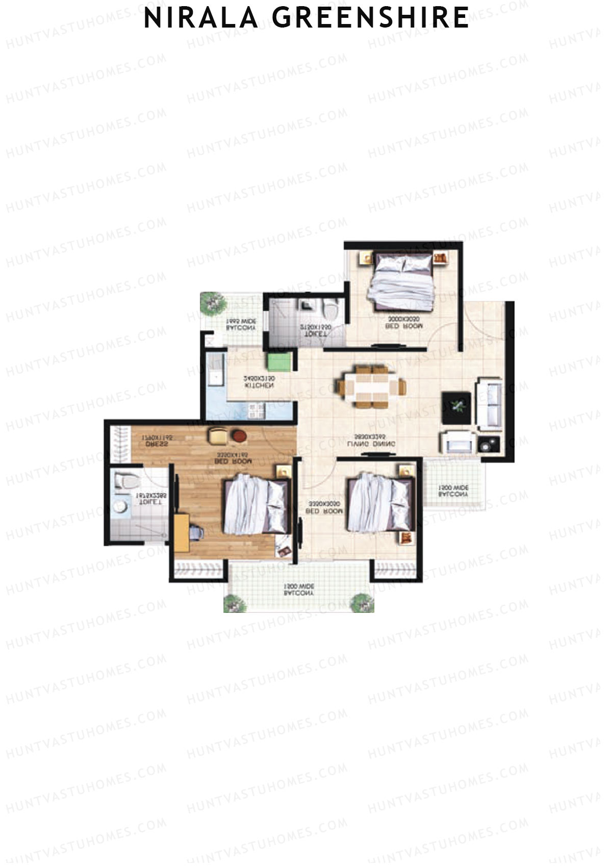 Nirala Greenshire Block G9 Unit 4 Floor Plan