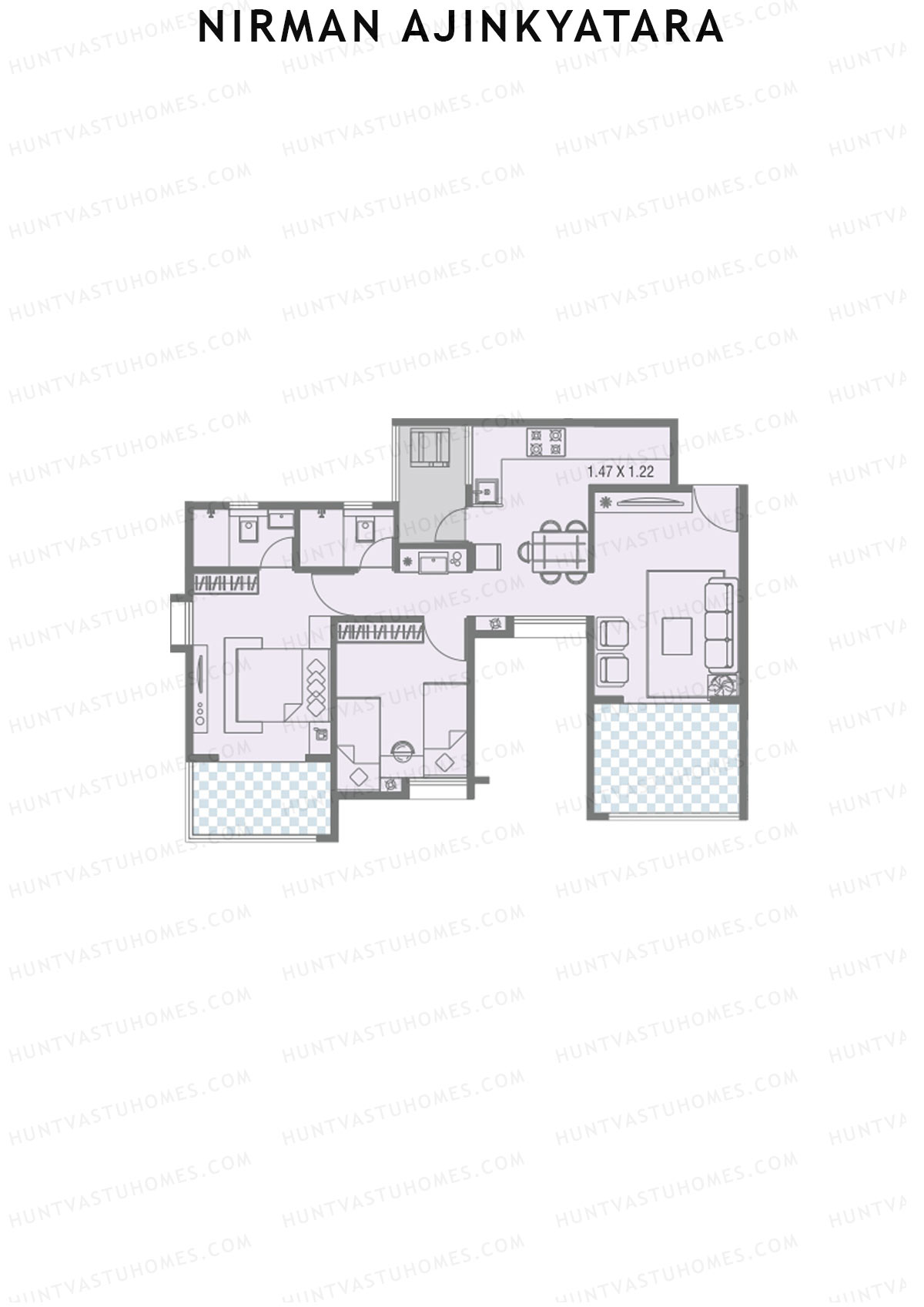 Nirman Ajinkyatara Wing A Unit 3 Floor Plan
