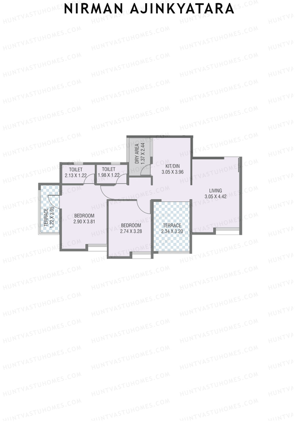 Nirman Ajinkyatara Wing A Unit 3 Floor Plan
