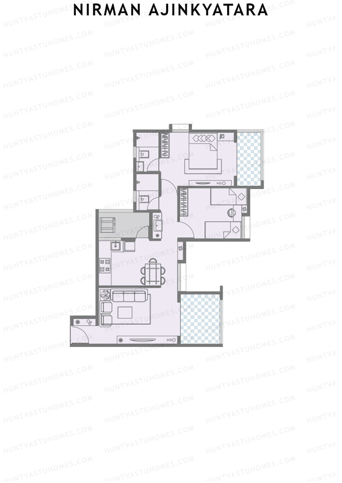 Nirman Ajinkyatara Wing A Unit 8 Floor Plan