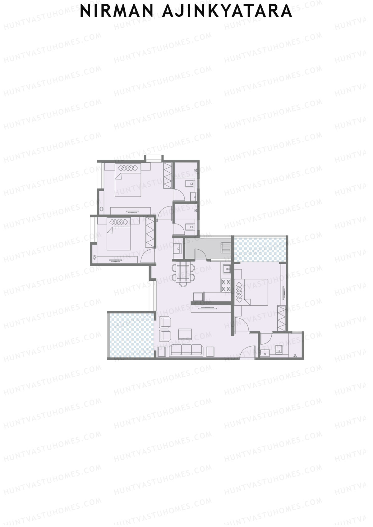 Nirman Ajinkyatara Wing B Unit 1 Floor Plan