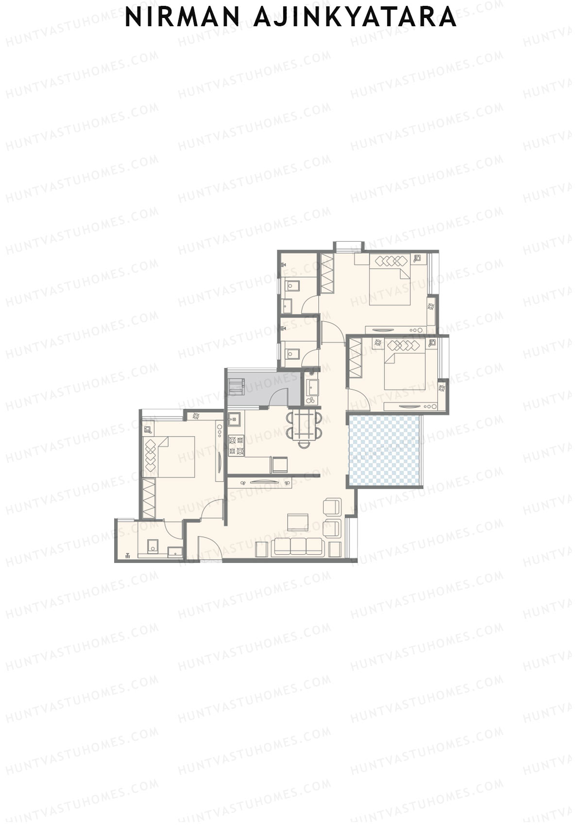 Nirman Ajinkyatara Wing B Unit 2 Floor Plan