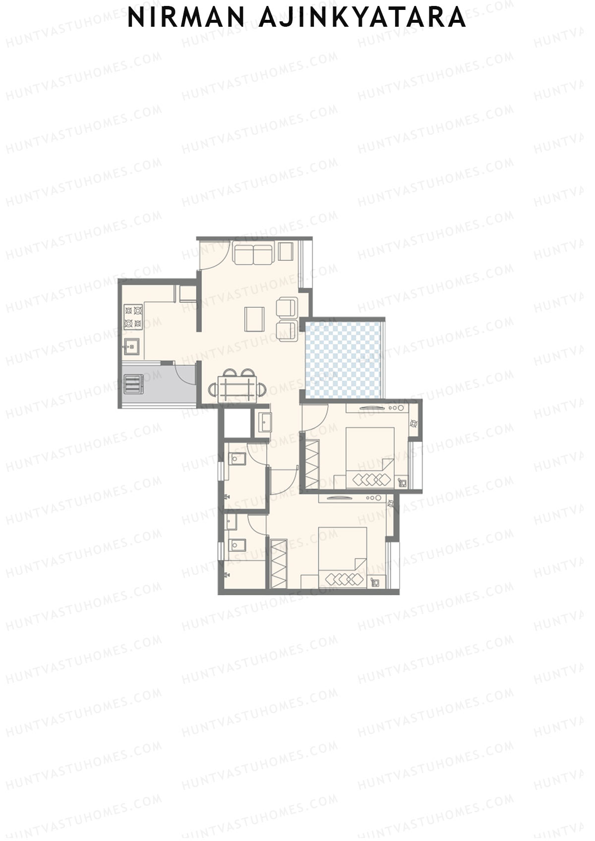Nirman Ajinkyatara Wing B Unit 3 Floor Plan