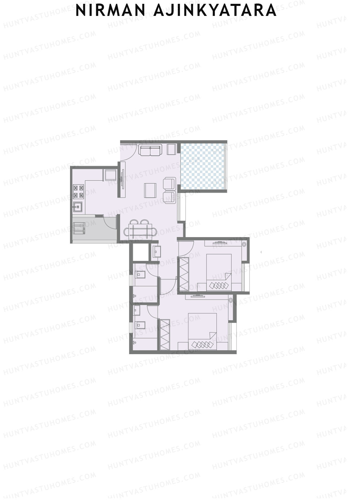 Nirman Ajinkyatara Wing B Unit 3 Floor Plan