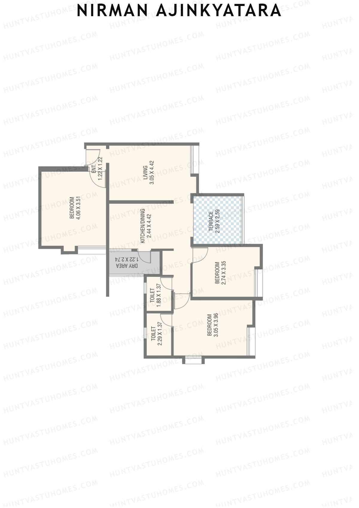 Nirman Ajinkyatara Wing B Unit 5 Floor Plan