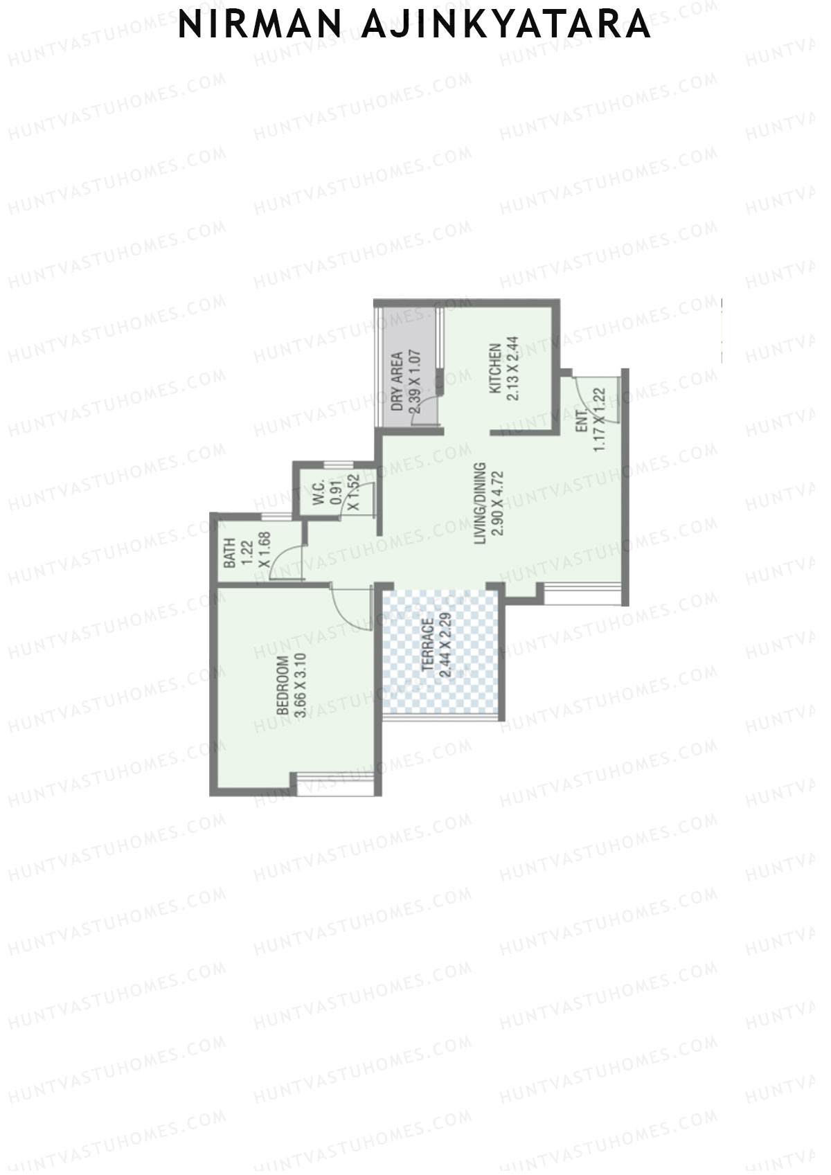 Nirman Ajinkyatara Wing B Unit 6 Floor Plan