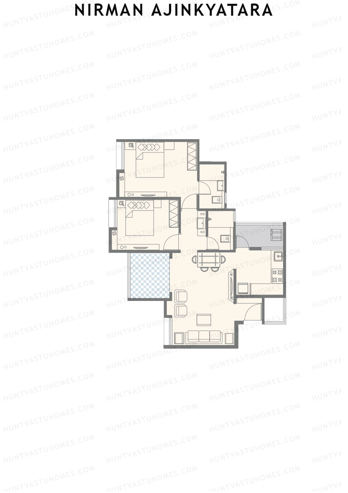 Nirman Ajinkyatara Wing B Unit 8 Floor Plan