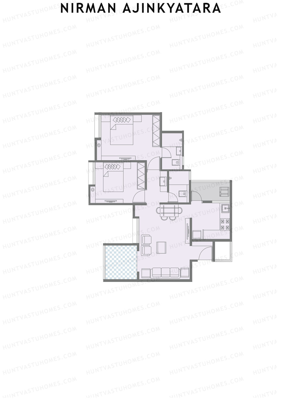 Nirman Ajinkyatara Wing B Unit 8 Floor Plan