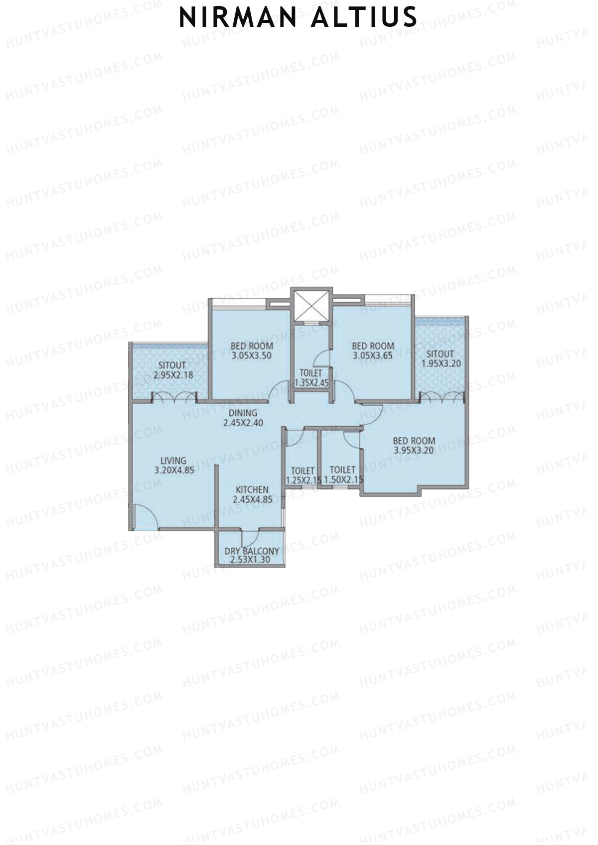 Nirman Altius Wing B Unit 2 Floor Plan