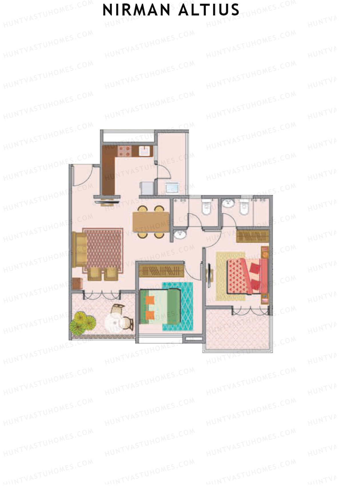 Nirman Altius Wing B Unit 5 Floor Plan