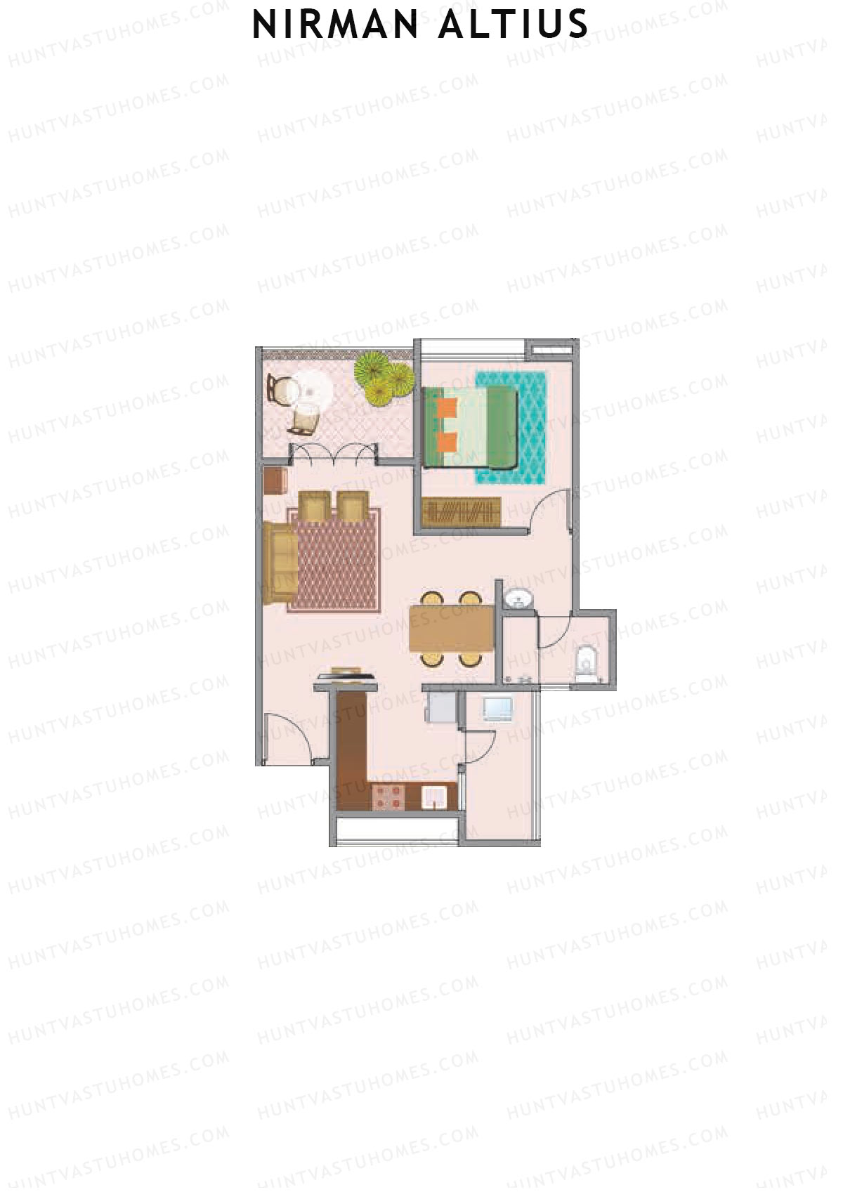Nirman Altius Wing B Unit 9 Floor Plan