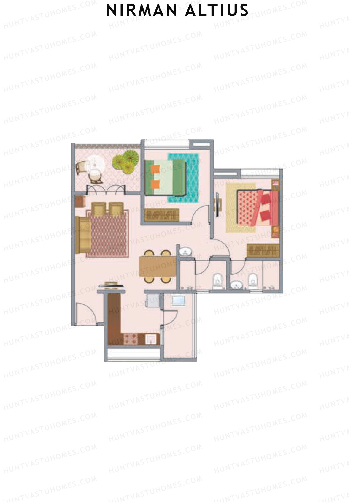 Nirman Altius Wing B Unit 9 Floor Plan