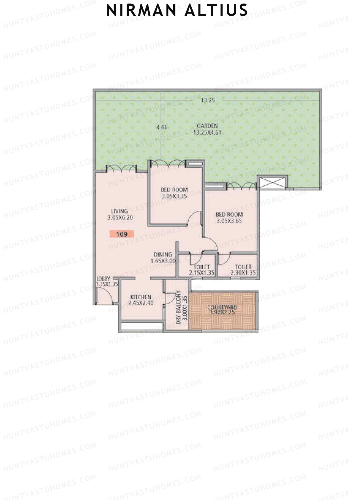 Nirman Altius Wing B Unit 9 Floor Plan