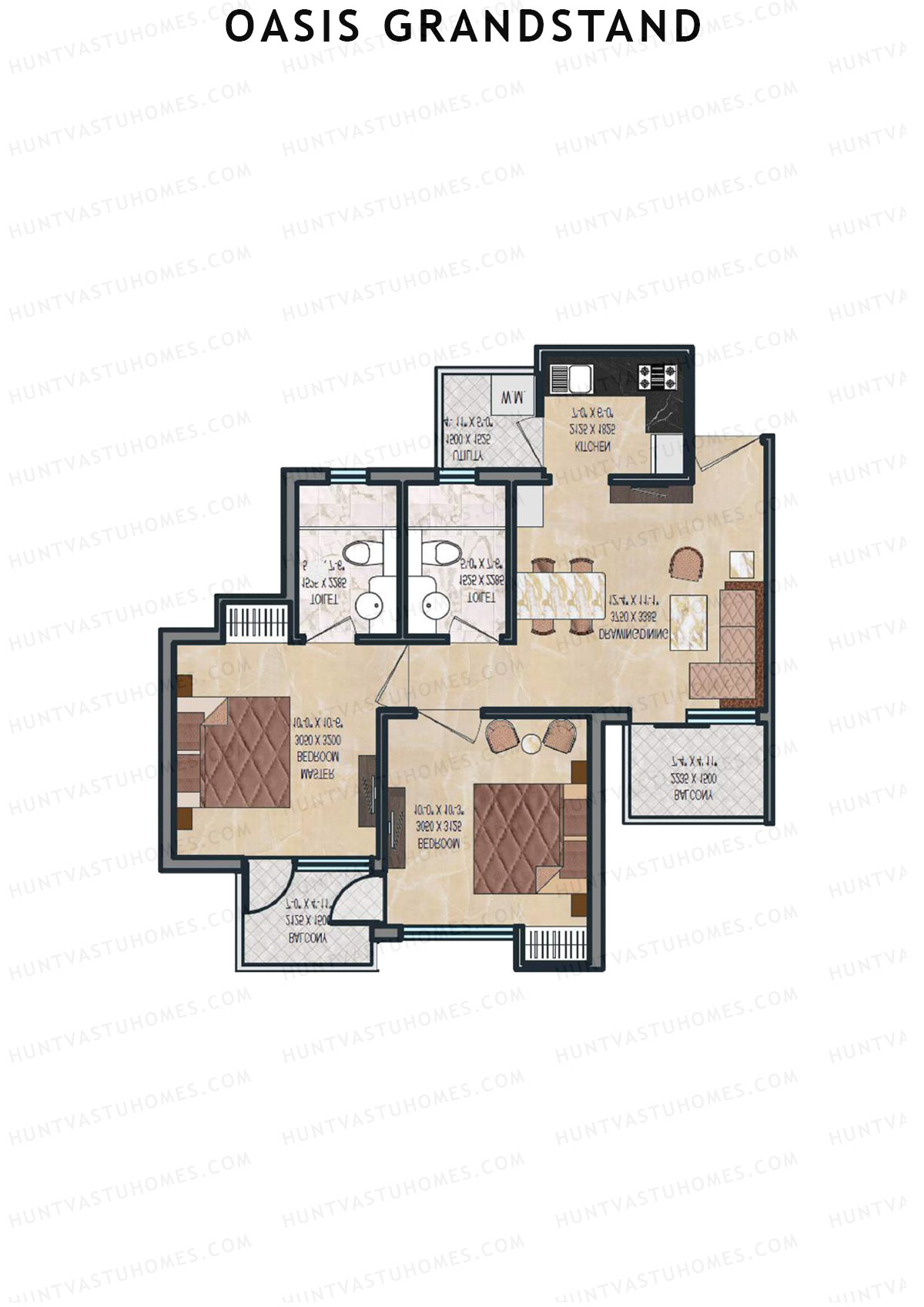 Oasis Grandstand Pheonix Unit 8 Floor Plan
