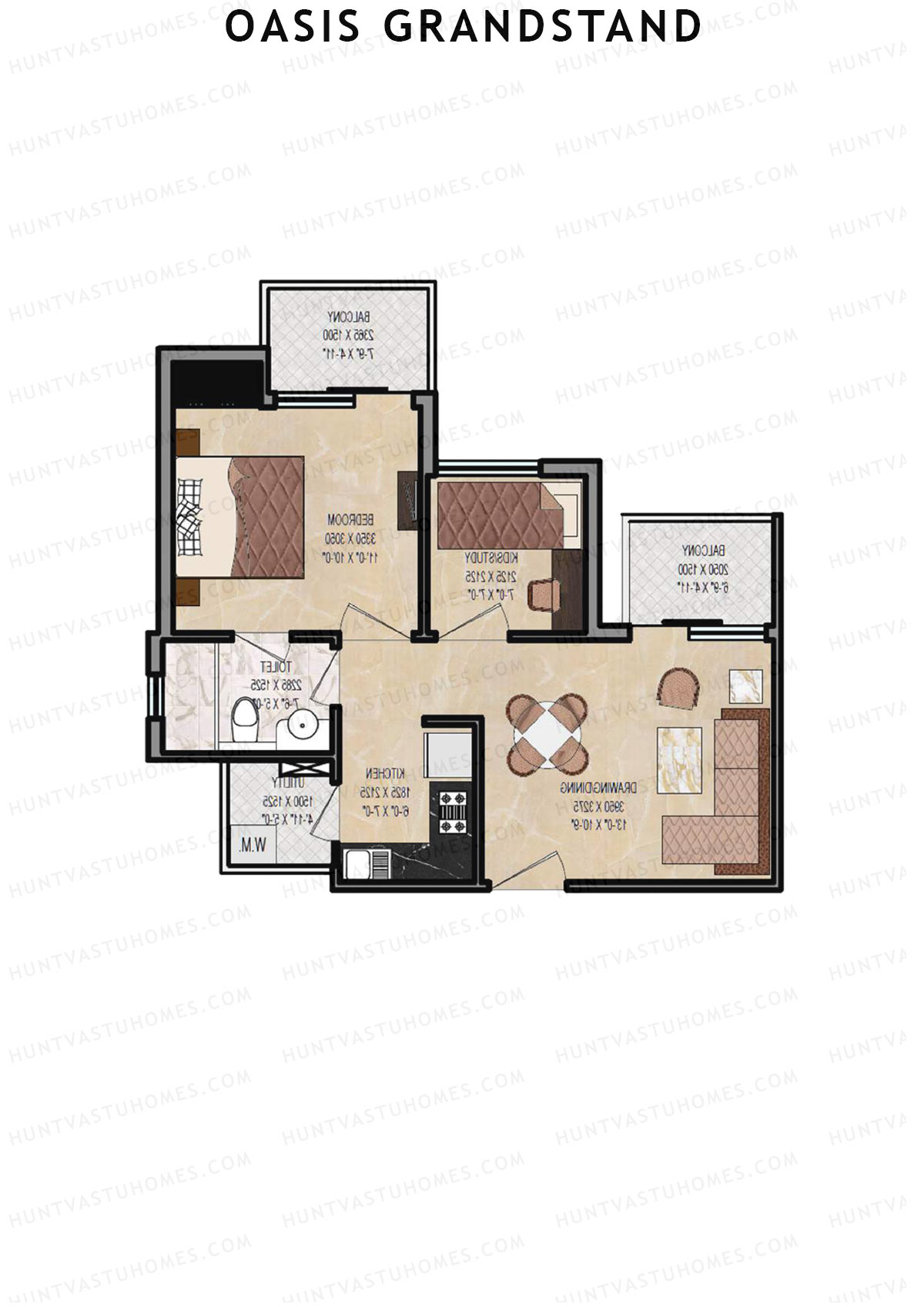 Oasis Grandstand Sepang Unit 3 Floor Plan