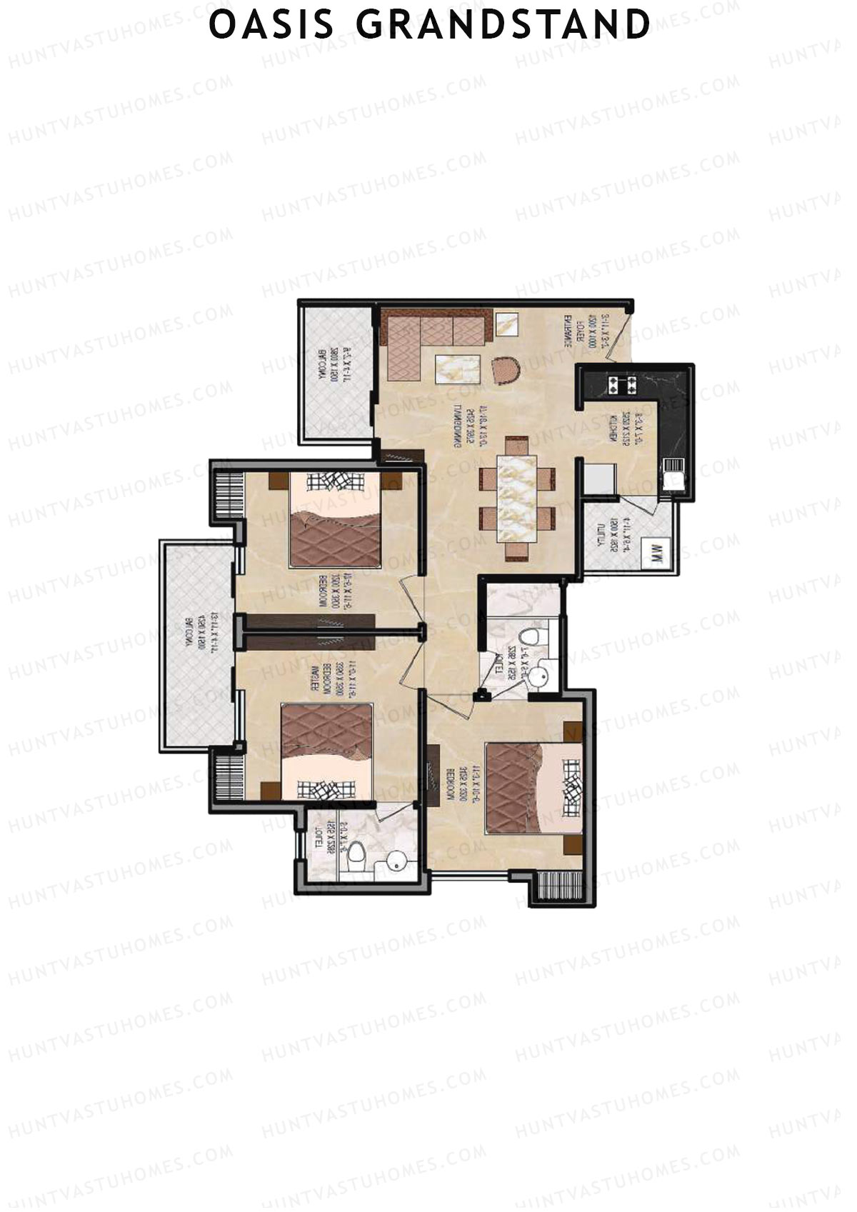 Oasis Grandstand Silverstone Unit 2 Floor Plan