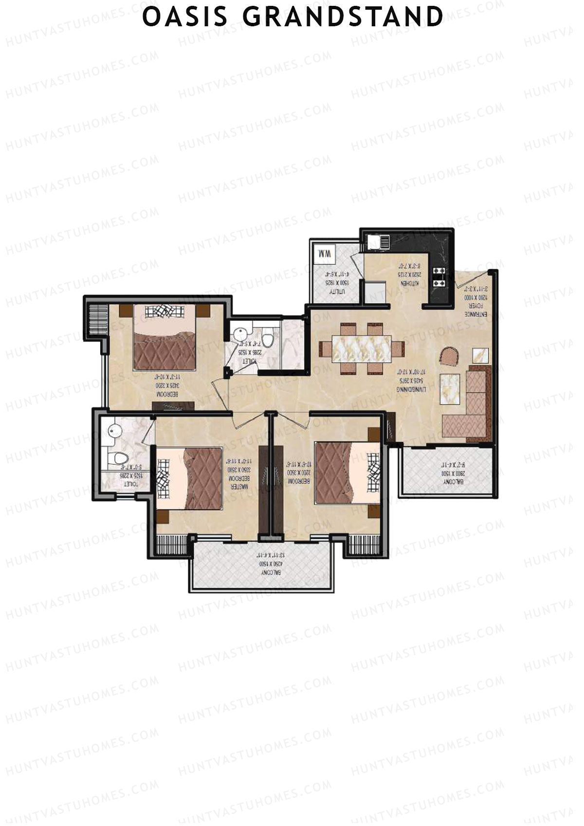 Oasis Grandstand Valencia Unit 5 Floor Plan