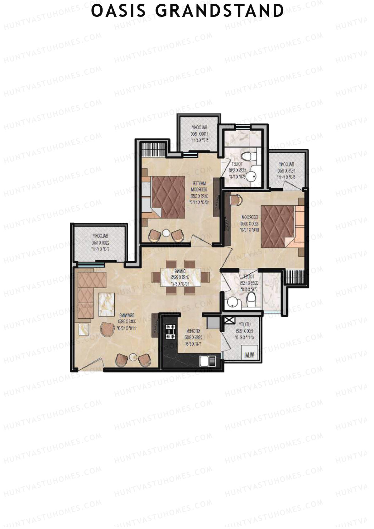 Oasis Grandstand Valencia Unit 8 Floor Plan