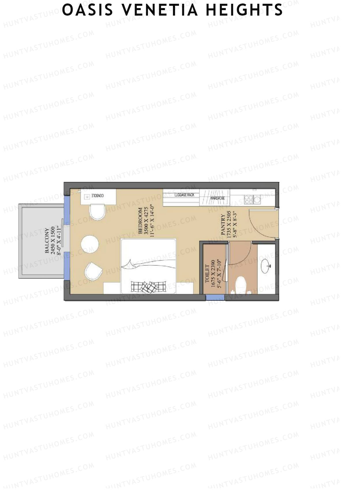 Oasis Venetia Heights Vault Unit 2 (Type A) Floor Plan