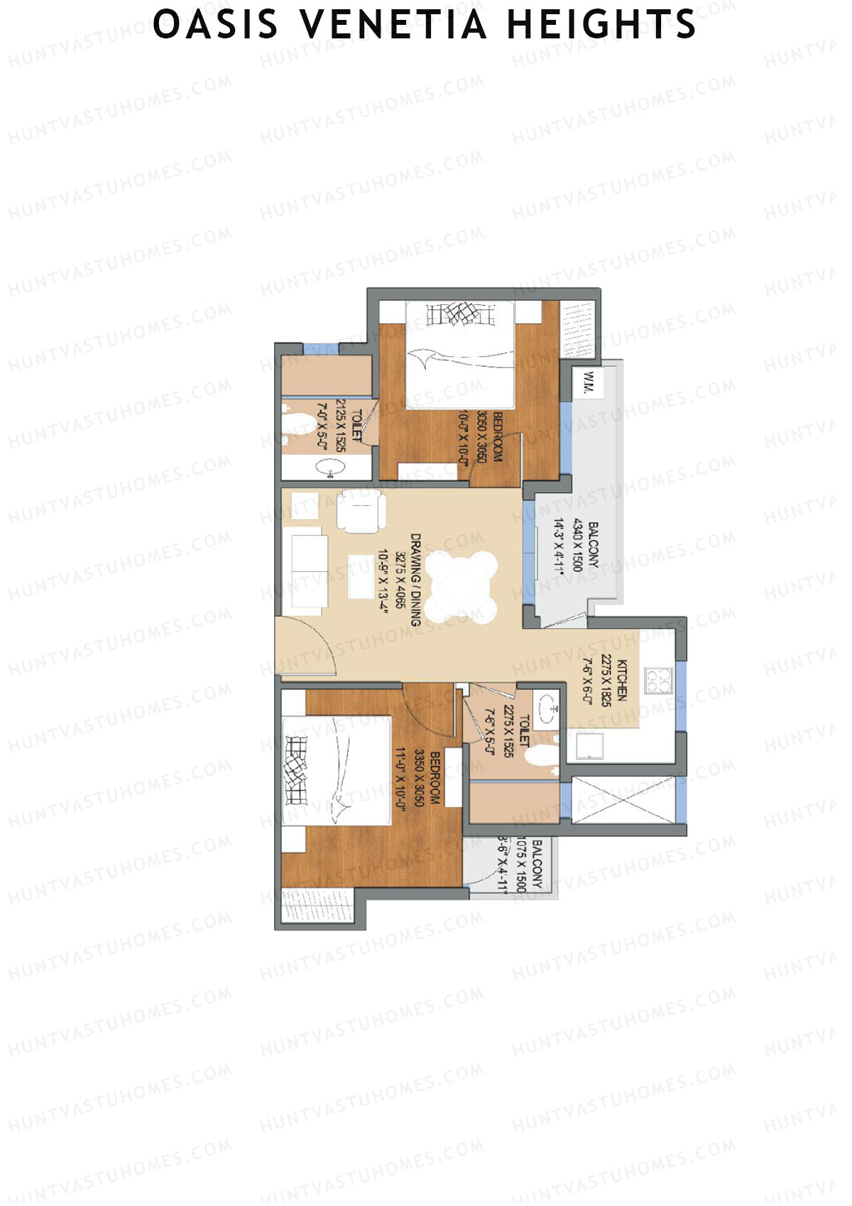 Oasis Venetia Heights Vault Unit 6 (Type B) Floor Plan