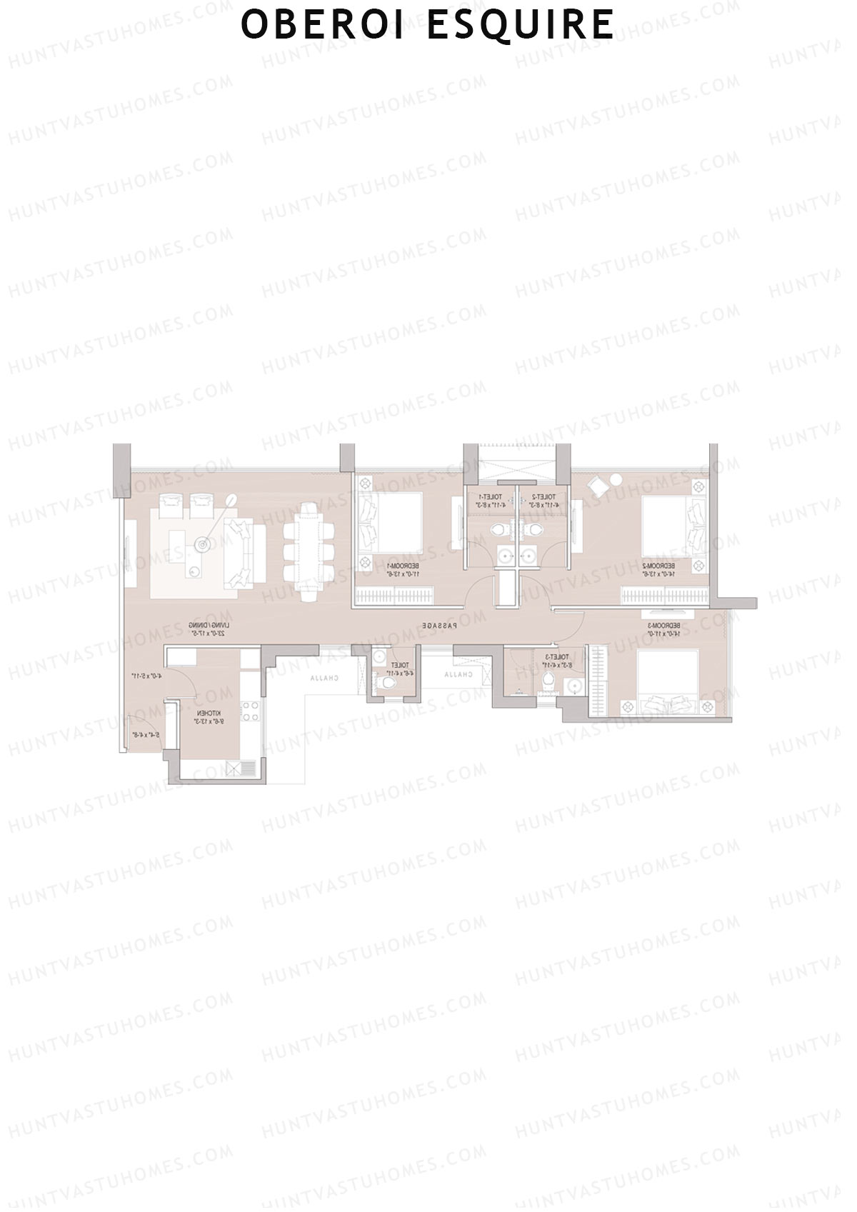 Oberoi Esquire Tower A Unit 4 Floor Plan