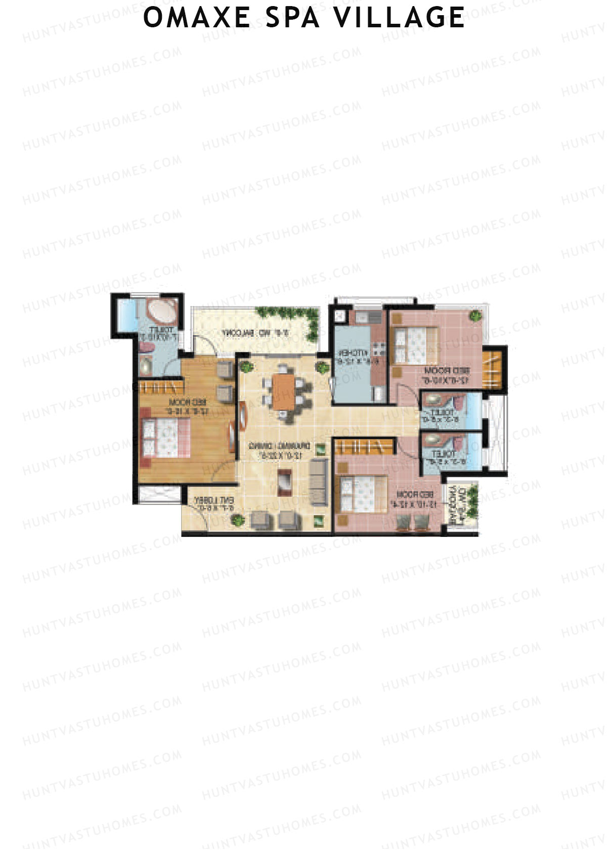 Omaxe Spa Village Aspen A Unit 2 Floor Plan