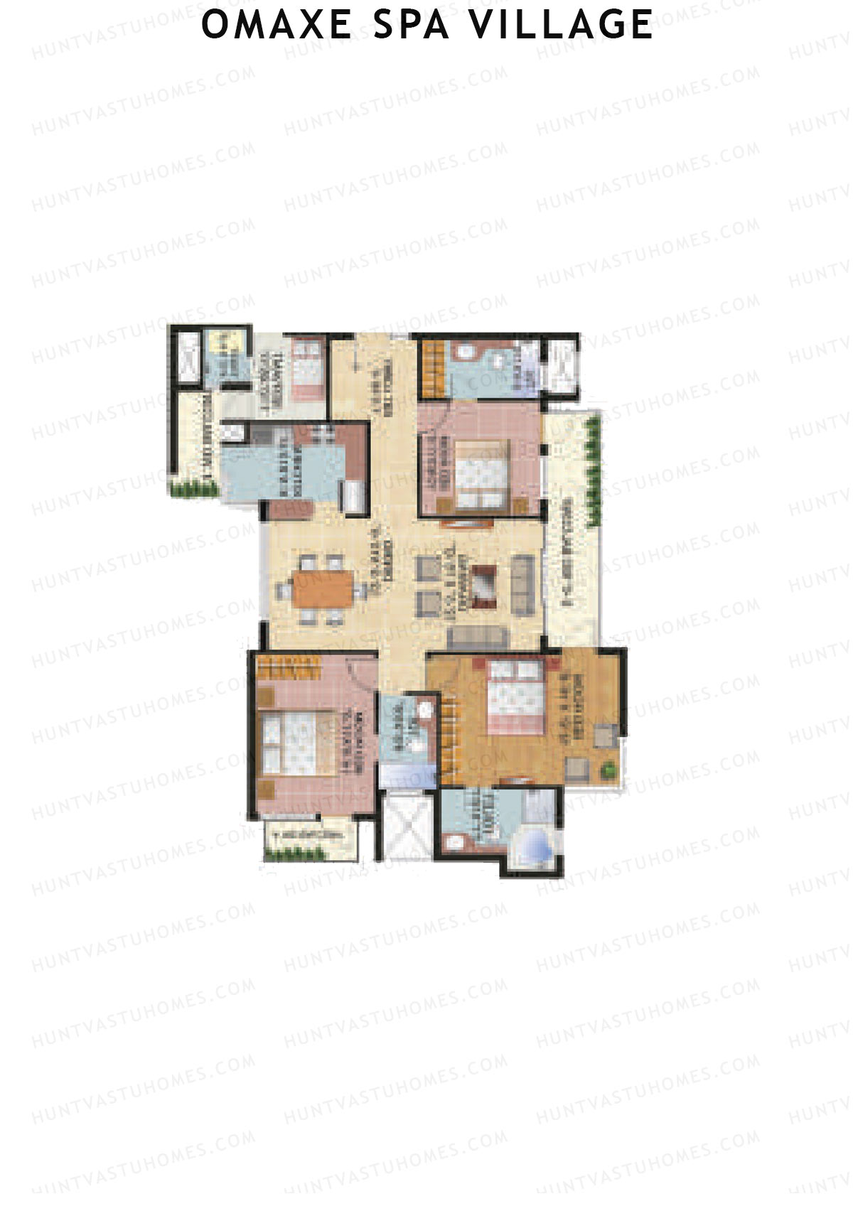 Omaxe Spa Village Castle D Unit 2 Floor Plan