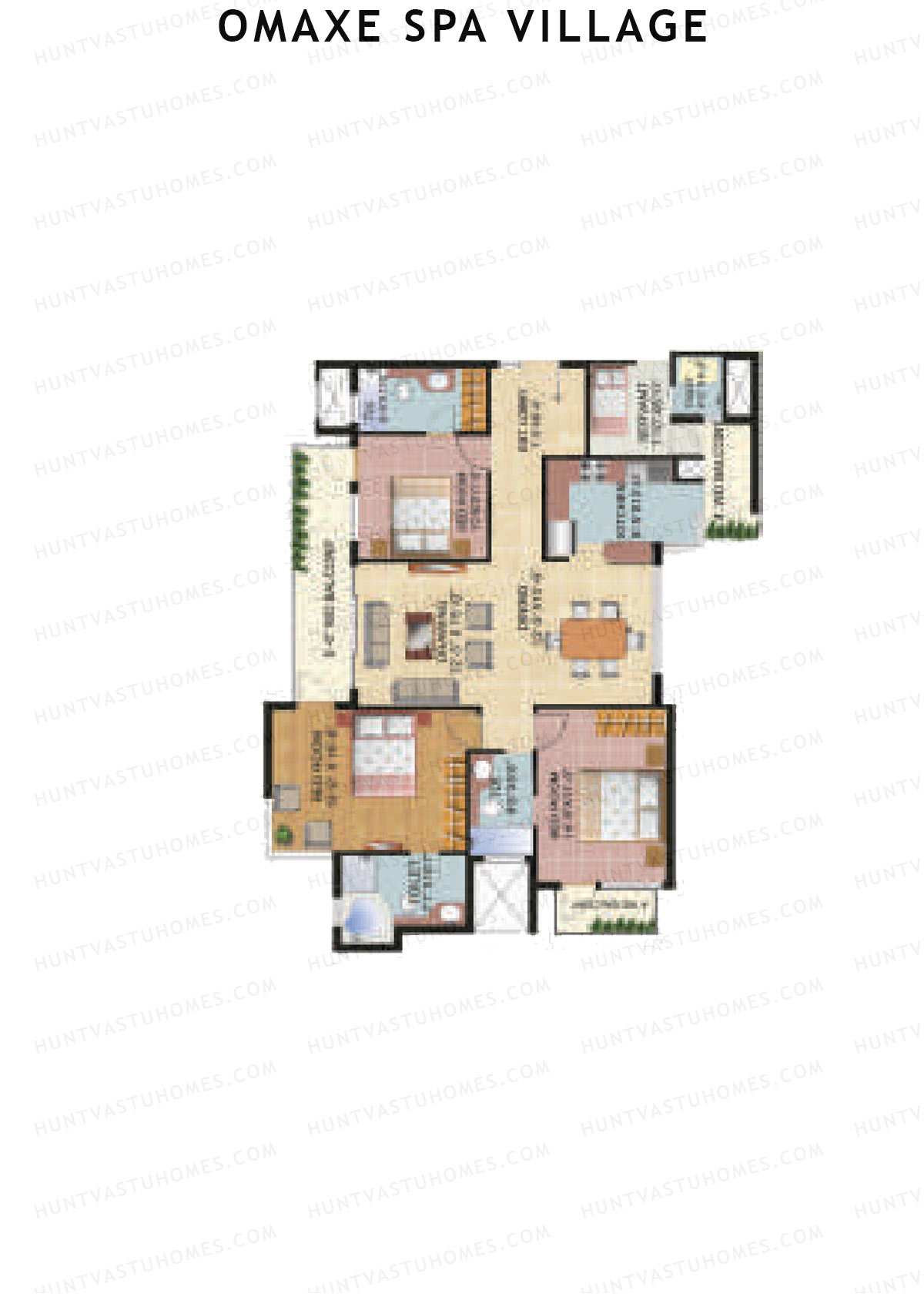 Omaxe Spa Village Castle D Unit 3 Floor Plan