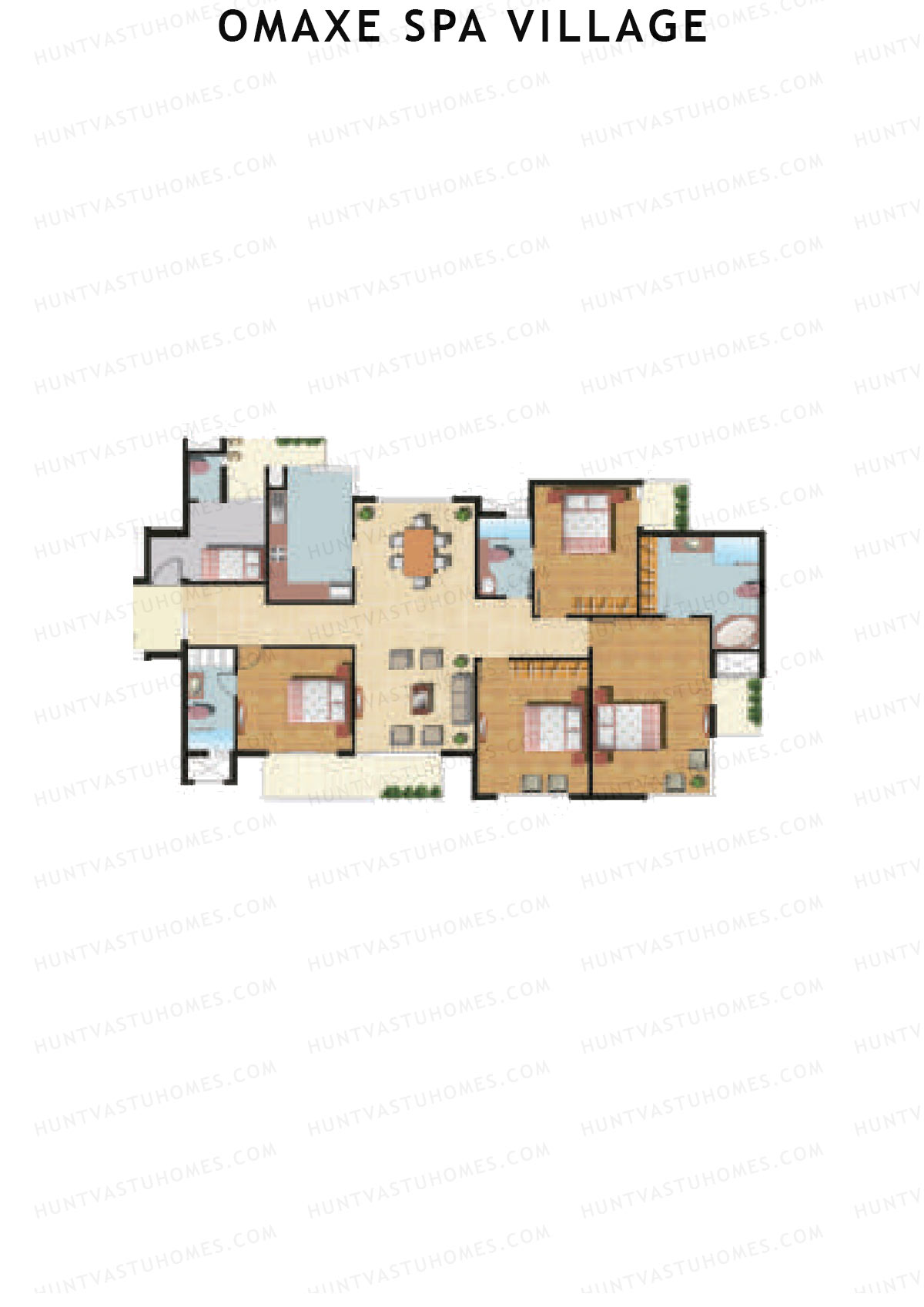 Omaxe Spa Village Signature Unit 1 Floor Plan