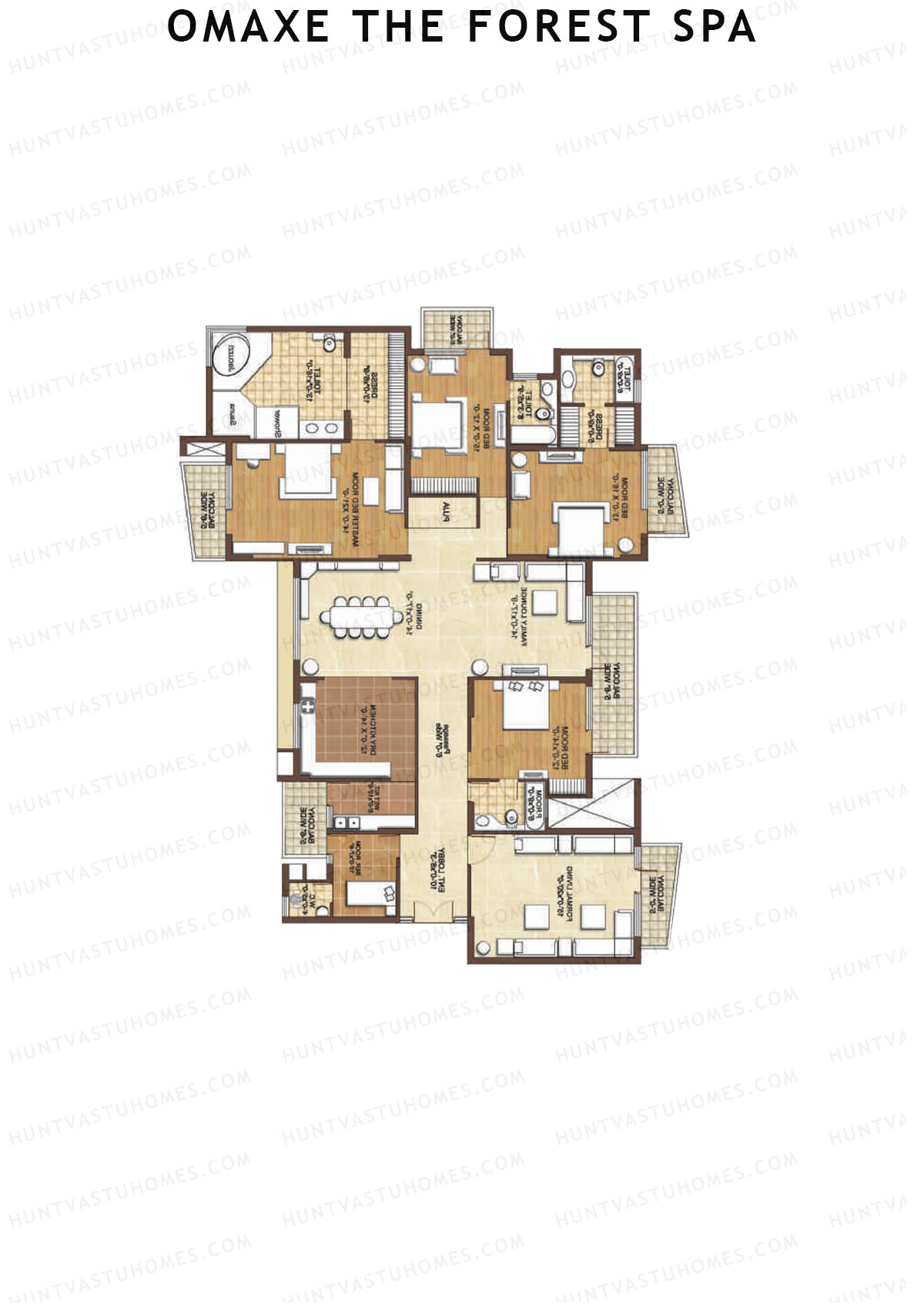 Omaxe The Forest Spa Lucerne Unit 1 Floor Plan