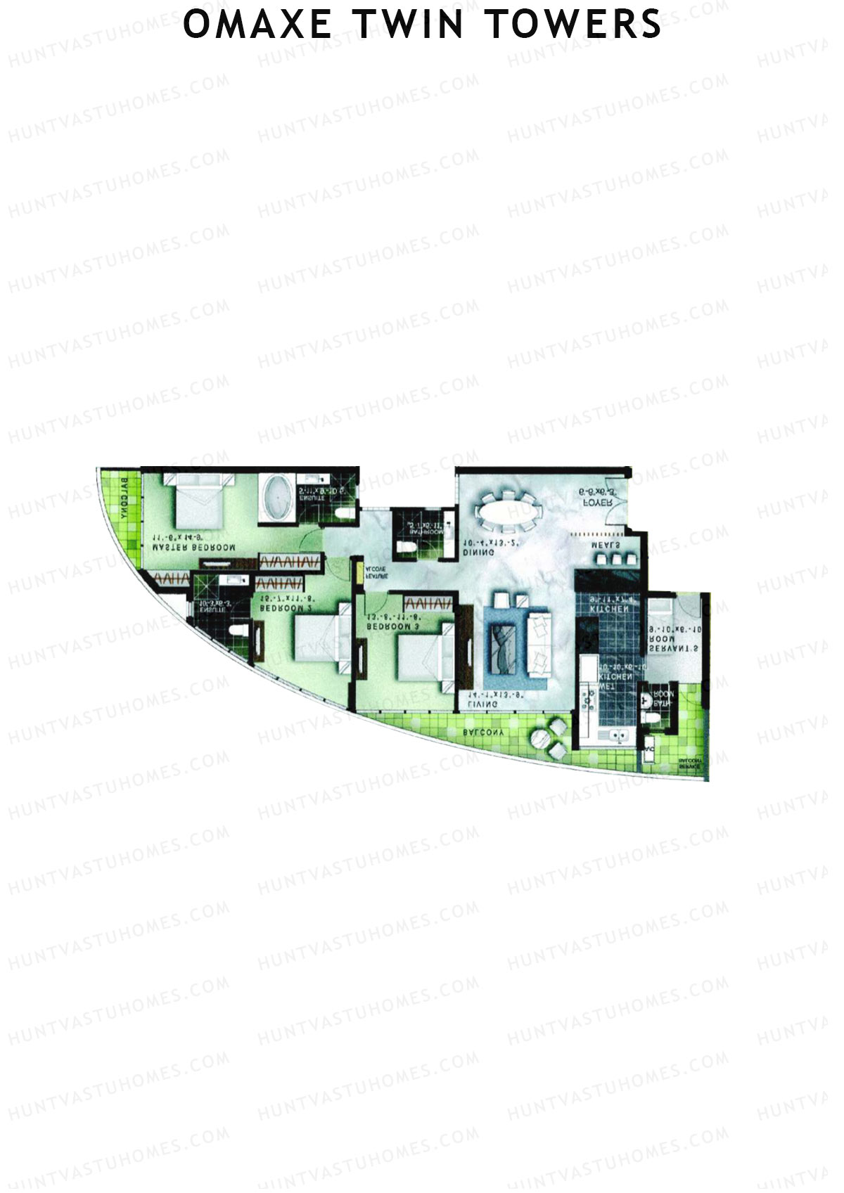 Omaxe Twin Towers Sears Unit 4 Floor Plan