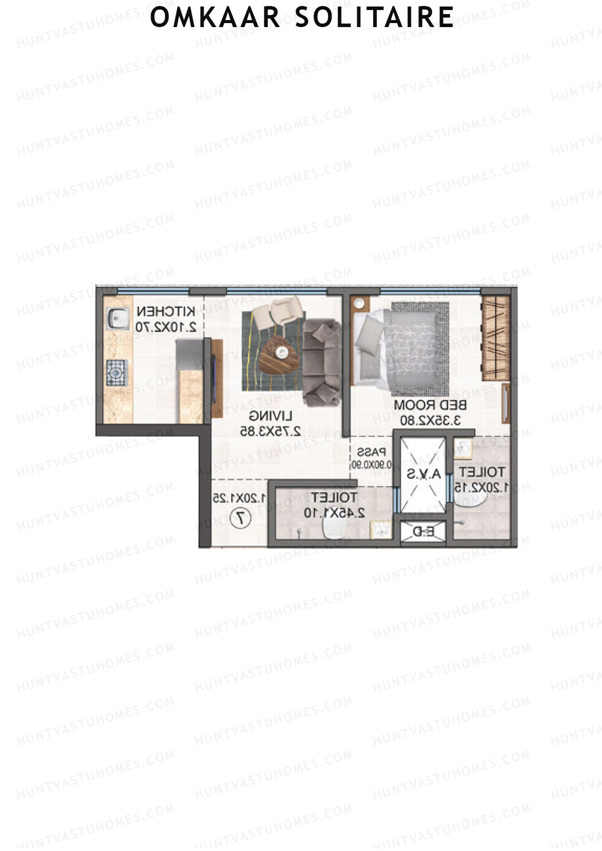Omkaar Solitaire Tower A Unit 1 Floor Plan