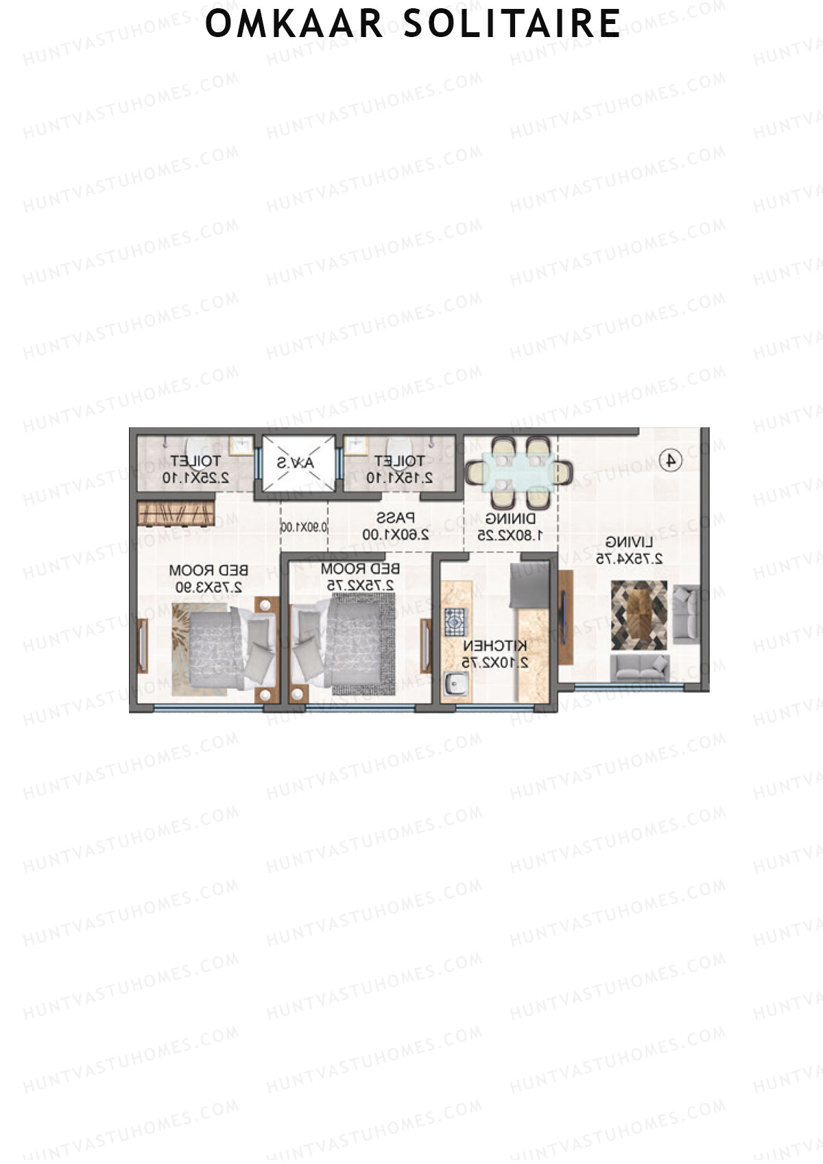 Omkaar Solitaire Tower A Unit 5 Floor Plan
