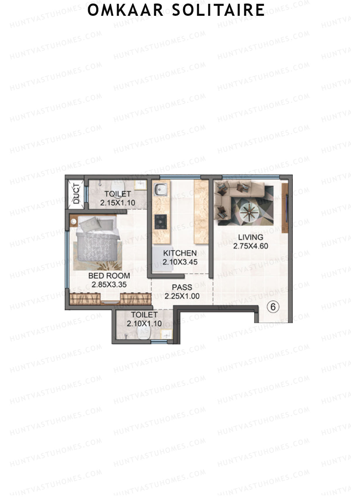 Omkaar Solitaire Tower A Unit 6 Floor Plan