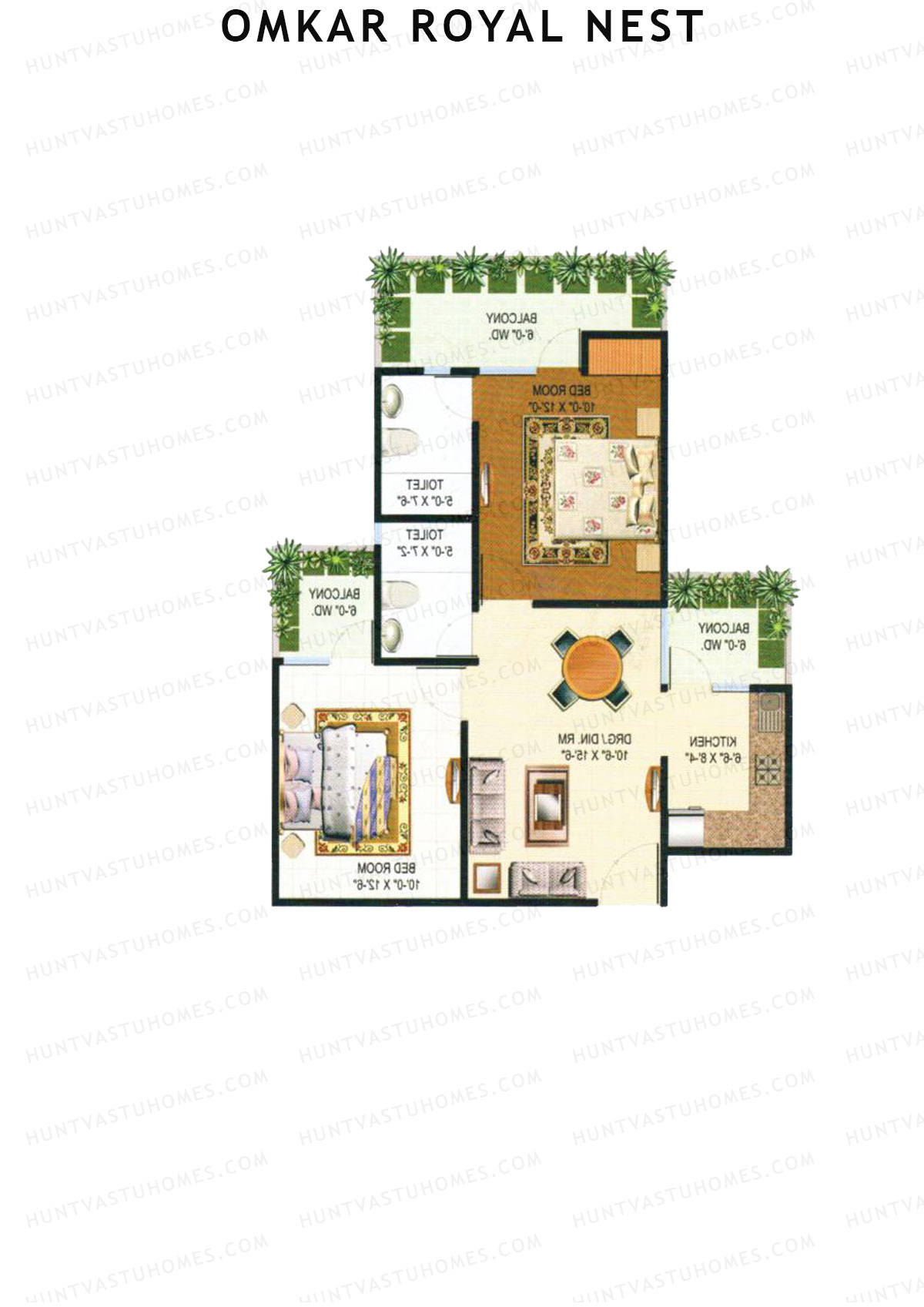 Omkar Royal Nest Tower N2 Unit 4 Floor Plan
